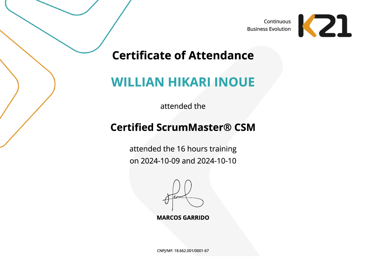 Certificado K21